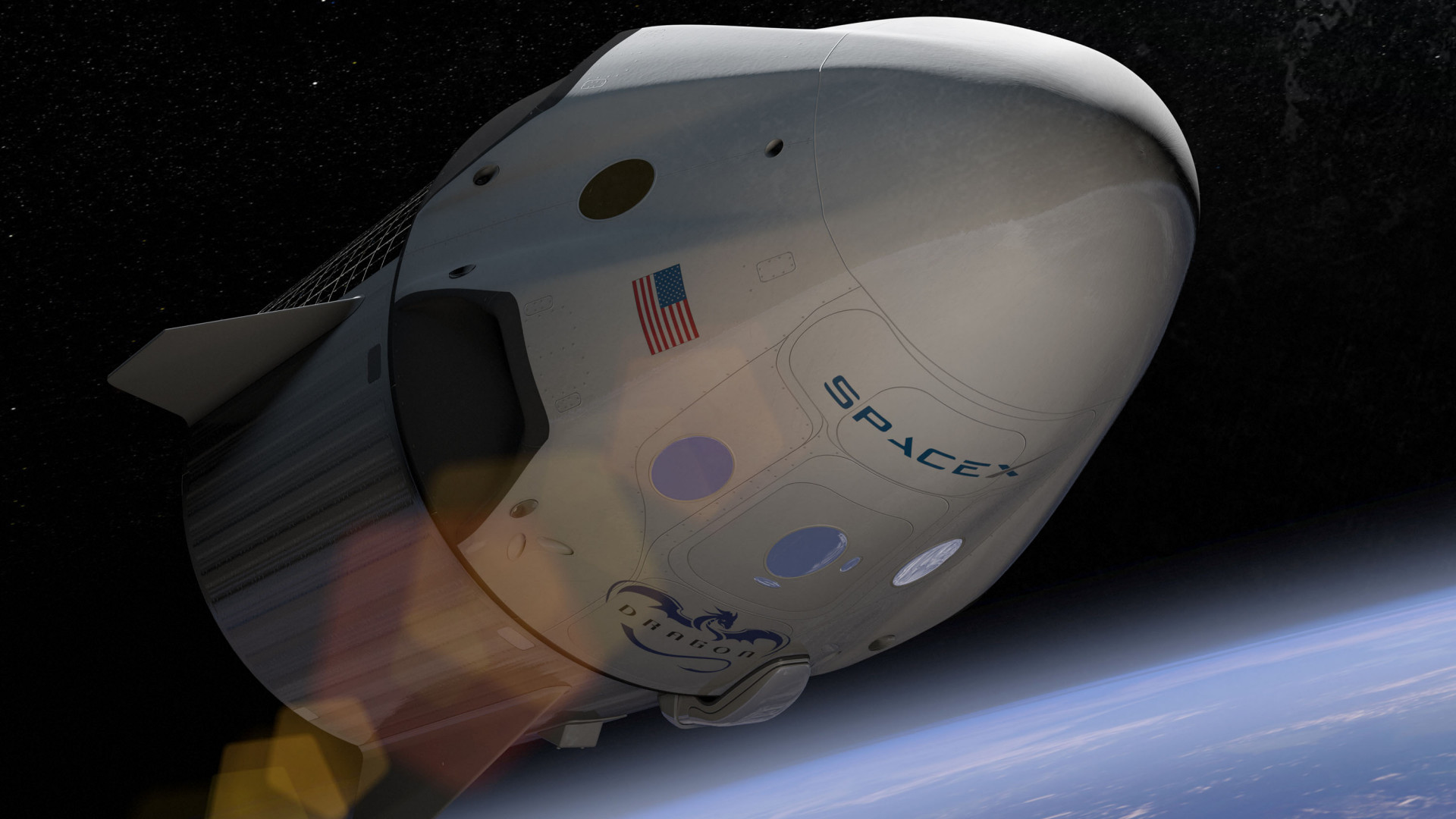 スペースX ドラゴン 宇宙船 (c)SpaceX