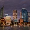 パース CBD 夜景 Perth オーストラリア